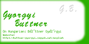 gyorgyi buttner business card